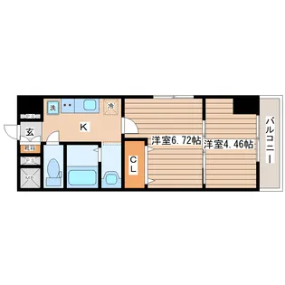 アスコット河原町駅前【3階】の間取り