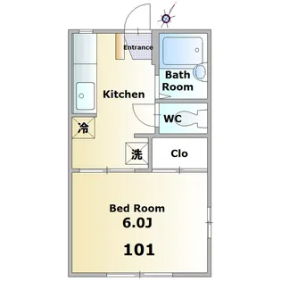 エクセルハイツ【1階】の間取り