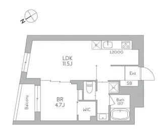 J.リヴェール武蔵小山West【3階】の間取り