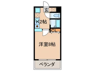 ロイヤルコート華【5階】の間取り