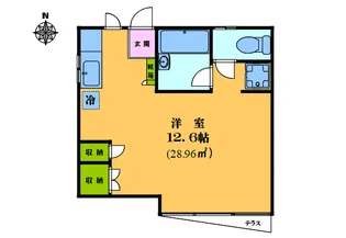 ハイム中井【1階】の間取り