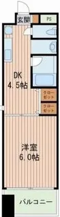 クレアみてじま【6階】の間取り