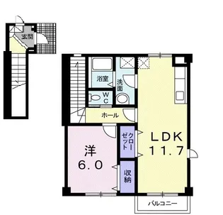 フォルテ・トーワC【2階】の間取り