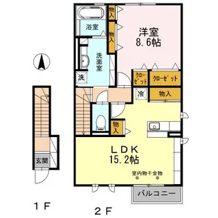 ハイフィールド【2階】の間取り