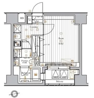 マスターマインド十番【1階】の間取り