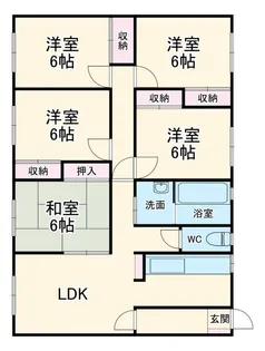 松英ハイツ【1階】の間取り