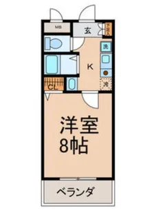 プティリヴィエール【2階】の間取り