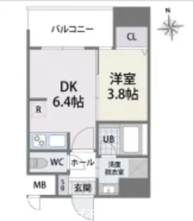 タワーズ香椎駅前【5階】の間取り