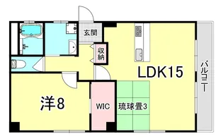 レジデンス向陽【4階】の間取り