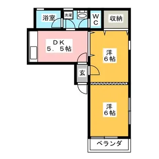 エステートピアY&E【2階】の間取り