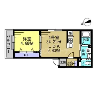 YSA薬園台【3階】の間取り