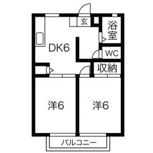 パナタウン杉ノ本C【1階】の間取り