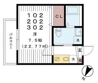 AJ八潮【3階】の間取り