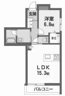 シャーメゾン小栗【1階】の間取り