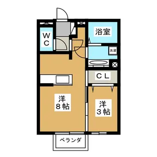 Alice Garden NAKAJIMA B【1階】の間取り