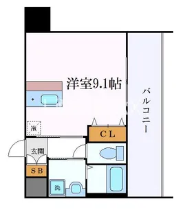 プレサンス鶴舞駅前ブリリアント【2階】の間取り