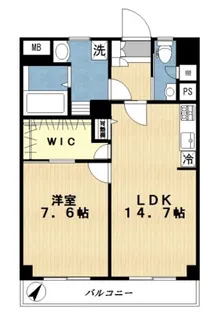 コーポサテライト【1階】の間取り