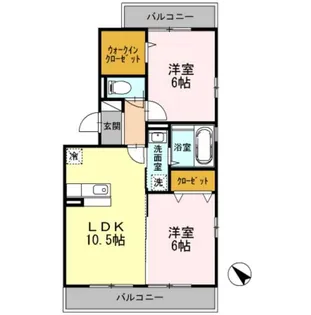 サンフラワー【3階】の間取り