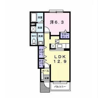 ブローテ【1階】の間取り