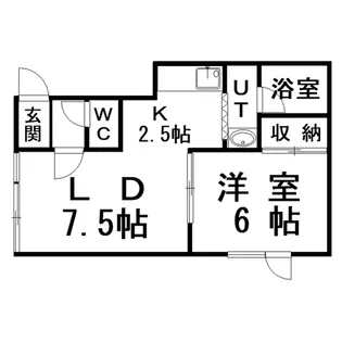 メイプルハイツIII【1階】の間取り