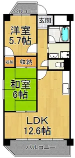 サンビレッジ【4階】の間取り