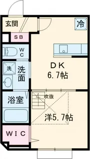 リーブルコート東小岩【2階】の間取り