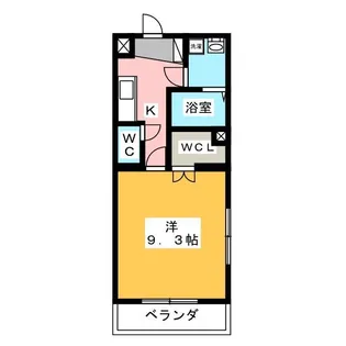 ヴィヴル ミュウII【1階】の間取り