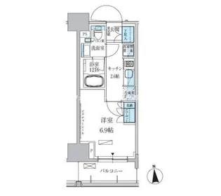 パークアクシス上野三丁目【3階】の間取り