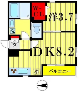 プランドール東向島【1階】の間取り