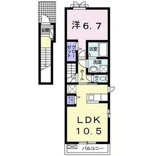 アモーレ【2階】の間取り
