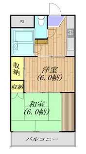 ローズリバーつくば【2階】の間取り