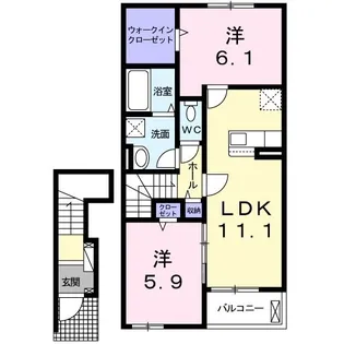ルミナーレIII【2階】の間取り