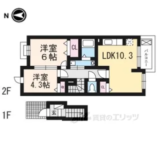 オーブコリーヌ【2階】の間取り