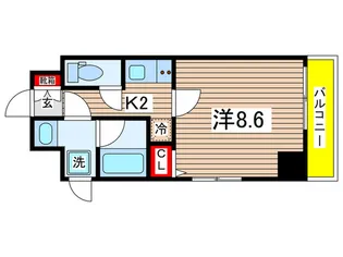 Bless Residence ogibashi【3階】の間取り