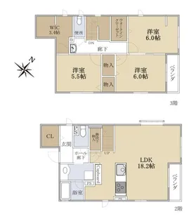 ベルジェ【2階】の間取り