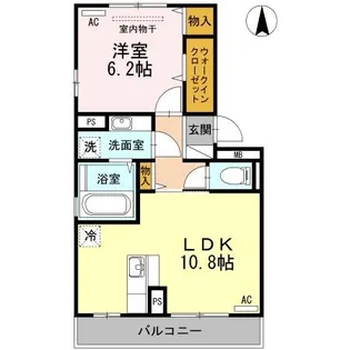 Clair Pine(クレールパイン)【2階】の間取り