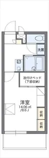 レオパレスプラム【2階】の間取り