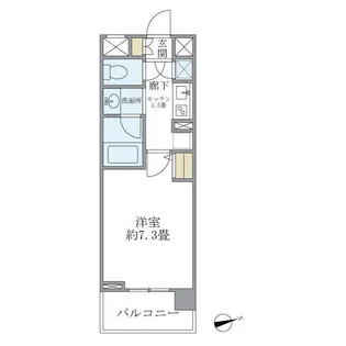 バンクサイドコート常盤【4階】の間取り