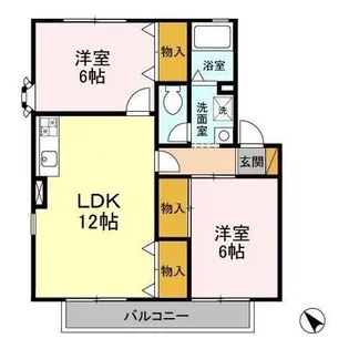 パレドエトワール【2階】の間取り