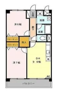 シティパル山王台【2階】の間取り