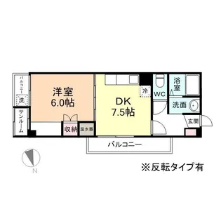 Agrost Tower富山駅前【6階】の間取り