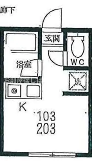 ゼフィルス西落合【1階】の間取り