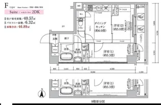 アイルグランデ東京亀有【5階】の間取り