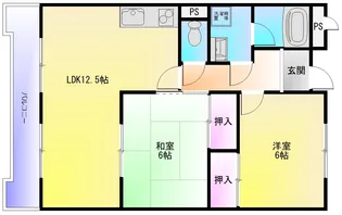 ミラーハイツタバタ【3階】の間取り