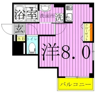 b’CASA東綾瀬【1階】の間取り