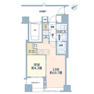 Brillia綱島idステーションフロント【5階】の間取り