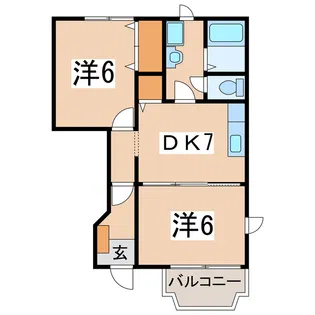 ボヌール【1階】の間取り