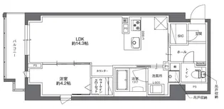 プラシーデンス淡路町【10階】の間取り