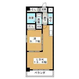 ラヴィータ泉【3階】の間取り