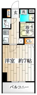 ルリアン板宿【7階】の間取り